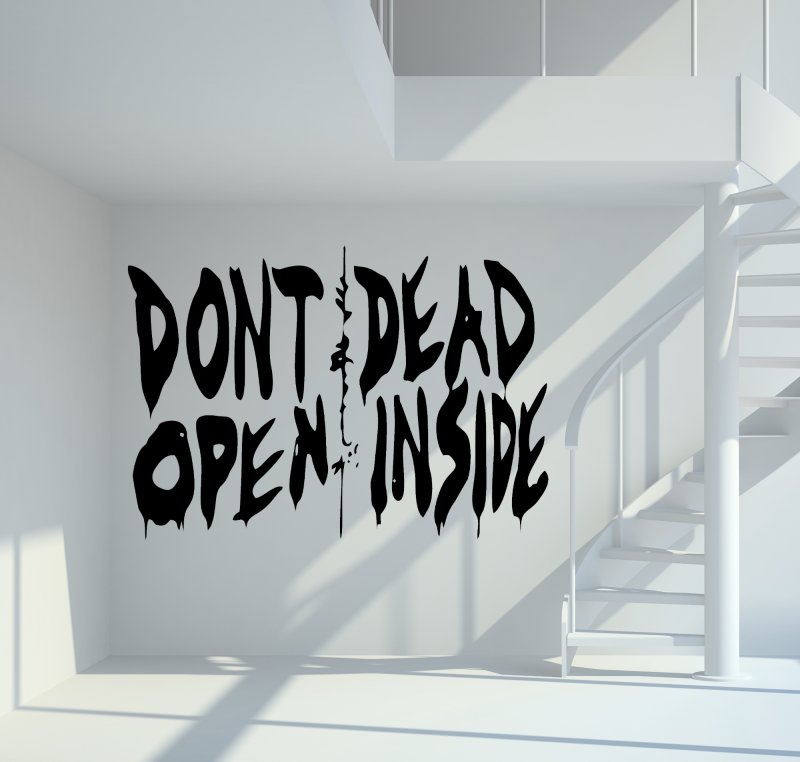 The Walking Dead - Dont Open Dead Inside Wandtattoo